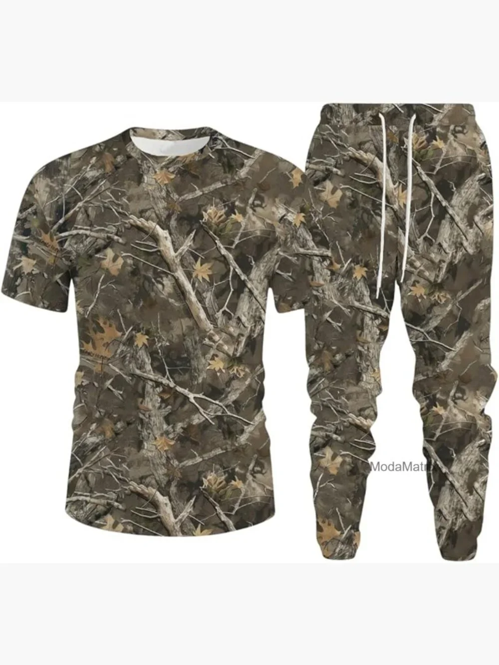 Matching Camo T-Shirt and Jogger Set
